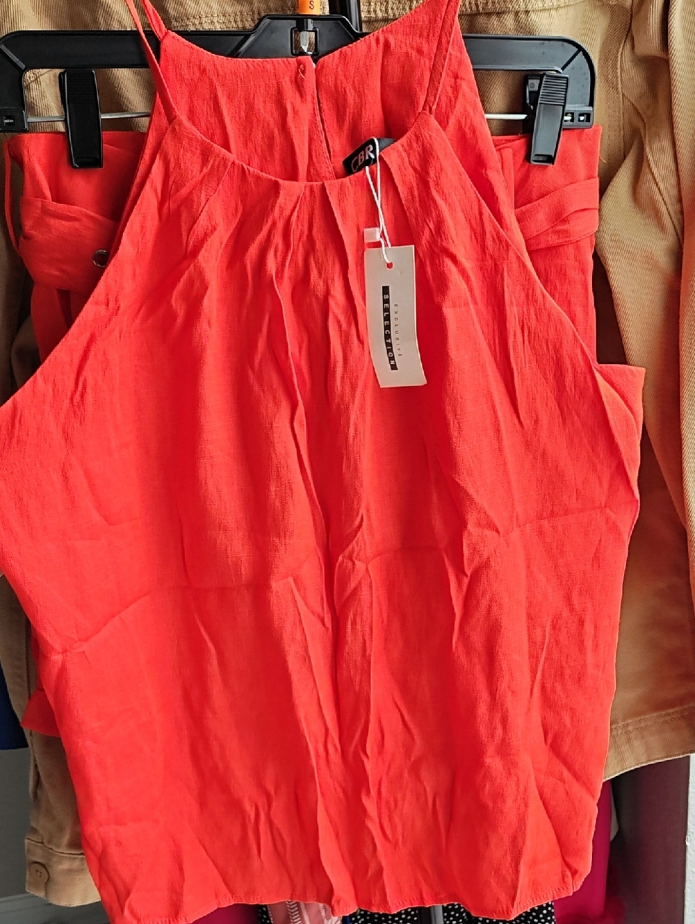 CBR Vibrant Red Sleeveless Top